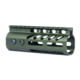 Guntec USA 5'' Ultra Lightweight Thin M-LOK Free Floating Handguard w/ Monolithic Top Rail, Anodized Green, GT-5MLK-GREEN