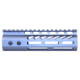 Guntec USA 6.75'' ULtra Lightweight Thin M-LOK Free Floating Handguard w/ Monolithic Top Rail, Anodized Grey, GT-675MLK-GREY