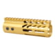 Guntec USA 6'' Ultra Lightweight Thin M-LOK Free Floating Handguard w/ Monolithic Top Rail, Anodized Gold, GT-6MLK-GOLD