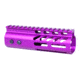 Guntec USA 6 Ultra Lightweight Thin M-LOK Free Floating Handguard w/ Monolithic Top Rail, Anodized Purple, GT-6MLK-PURPLE