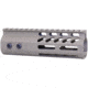 Guntec USA 6in Ultra Lightweight Thin M-LOK Free Floating Handguard w/ Monolithic Top Rail, Flat Dark Earth, GT-6MLK-FDE