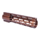 Guntec USA 9in .308 Caliber AIR-LOK Series M-LOK Compression Free Floating Handguard With Monolithic Top Rail, Anodized Bronze, GT-9ALC-308-BRZ