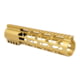 Guntec USA 9in .308 Caliber AIR-LOK Series M-LOK Compression Free Floating Handguard With Monolithic Top Rail, Anodized Gold, GT-9ALC-308-GOLD