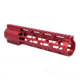 Guntec USA 9in .308 Caliber AIR-LOK Series M-LOK Compression Free Floating Handguard With Monolithic Top Rail, Anodized Red, GT-9ALC-308-RED