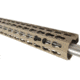 GUNTEC USA 9in Ultra Slimline Octagonal 5 Sided Key Mod Free Floating Handguard w/Monolithic Top Rail,Flat Dark Earth GT-9JKO-FDE