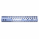 Guntec USA Air Lite Honeycomb Series M-LOK Free Floating Handguard w/Monolithic Top Rail, 12in, Grey, GT-12HC-AL-MLK-GREY