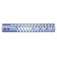Guntec USA Air Lite Honeycomb Series M-LOK Free Floating Handguard w/Monolithic Top Rail, 12in, Grey, GT-12HC-AL-MLK-GREY