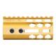 Guntec USA Air Lite Series Honeycomb M-LOK Free Floating Handguard w/ Monolithic Top Rail, 4in, Anodized Gold, GT-4HC-AL-MLK-GOLD