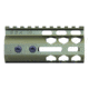 Guntec USA Air Lite Series Honeycomb M-LOK Free Floating Handguard w/ Monolithic Top Rail, 4in, Anodized Green, GT-4HC-AL-MLK-GREEN