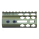 Guntec USA Air Lite Series Honeycomb M-LOK Free Floating Handguard w/ Monolithic Top Rail, 4in, Anodized Green, GT-4HC-AL-MLK-GREEN