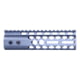 Guntec USA Air Lite Series Honeycomb M-LOK Free Floating Handguard w/ Monolithic Top Rail, 7in, Anodized Grey, GT-7HC-AL-MLK-GREY