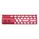 Guntec USA Air Lite Series Honeycomb M-LOK Free Floating Handguard w/ Monolithic Top Rail, 7in, Anodized Red, GT-7HC-AL-MLK-RED