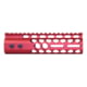 Guntec USA Air Lite Series Honeycomb M-LOK Free Floating Handguard w/ Monolithic Top Rail, 7in, Anodized Red, GT-7HC-AL-MLK-RED
