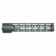 Guntec USA AirLok Series M-LOK Compression Free Floating Handguard w/Monolithic Top Rail, 10in, Green, GT-10ALC-GREEN
