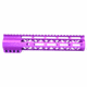 Guntec USA AirLok Series M-LOK Compression Free Floating Handguard w/Monolithic Top Rail, 10in, Purple, GT-10ALC-PURPLE