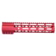 Guntec USA AirLok Series M-LOK Compression Free Floating Handguard w/Monolithic Top Rail, 10in, Red, GT-10ALC-RED