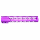 Guntec USA AirLok Series M-LOK Compression Free Floating Handguard w/Monolithic Top Rail, 12in, Purple, GT-12ALC-PURPLE