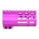 Guntec USA Air-Lok Series M-Lok Compression Free Floating Handguard w/ Monolithic Top Rail, 4in, Anodized Pink, GT-4ALC-PINK