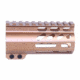 Guntec USA AirLok Series M-LOK Compression Free Floating Handguard w/Monolithic Top Rail, 4in, Bronze, GT-4ALC-BRZ