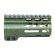 Guntec USA AirLok Series M-LOK Compression Free Floating Handguard w/Monolithic Top Rail, 4in, Green, GT-4ALC-GREEN