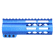 Guntec USA AirLok Series M-LOK Compression Free Floating Handguard w/Monolithic Top Rail, 6in, Blue, GT-6ALC-BLUE