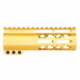 Guntec USA AirLok Series M-LOK Compression Free Floating Handguard w/Monolithic Top Rail, 6in, Gold, GT-6ALC-GOLD