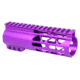 Guntec USA AIR-LOK Series M-LOK Compression Free Floating Handguard w/Monolithic Top Rail, 6in, Purple, GT-6ALC-PURPLE