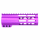 Guntec USA AirLok Series M-LOK Compression Free Floating Handguard w/Monolithic Top Rail, 6in, Purple, GT-6ALC-PURPLE