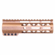 Guntec USA AirLok Series M-LOK Compression Free Floating Handguard w/Monolithic Top Rail, 7in, Bronze, GT-7ALC-BRZ