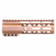Guntec USA AirLok Series M-LOK Compression Free Floating Handguard w/Monolithic Top Rail, 7in, Bronze, GT-7ALC-BRZ