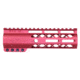 Guntec USA AirLok Series M-LOK Compression Free Floating Handguard w/Monolithic Top Rail, 7in, Red, GT-7ALC-RED