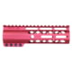Guntec USA AirLok Series M-LOK Compression Free Floating Handguard w/Monolithic Top Rail, 7in, Red, GT-7ALC-RED