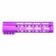 Guntec USA AirLok Series M-LOK Compression Free Floating Handguard w/Monolithic Top Rail, 9in, Purple, GT-9ALC-PURPLE