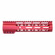 Guntec USA AirLok Series M-LOK Compression Free Floating Handguard w/Monolithic Top Rail, 9in, Red, GT-9ALC-RED