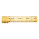 Guntec USA AIR-LOK Series M-LOK Compression Gen 2 Free Floating Handguard w/Monolithic Top Rail, 12in, Gold, GT-12ALC-G2-GOLD
