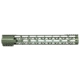 Guntec USA AIR-LOK Series M-LOK Compression Gen 2 Free Floating Handguard w/Monolithic Top Rail, 15in, Green, GT-15ALC-G2-GREEN
