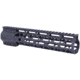 Guntec USA AR-15 10in Air-Lok Series M-LOK Compression Free Floating Handguard w/ Monolithic Top Rail, Anodized Black, GT-10ALC