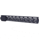 Guntec USA AR-15 15in Air-Lok Series M-LOK Compression Free Floating Handguard w/ Monolithic Top Rail, Anodized Black, GT-15ALC