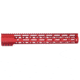 Guntec USA AR-15 15in Air-Lok Series M-LOK Compression Free Floating Handguard w/ Monolithic Top Rail, Anodized Red, GT-15ALC-RED