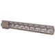 Guntec USA AR-15 15in Air-Lok Series M-LOK Compression Free Floating Handguard w/ Monolithic Top Rail, Flat Dark Earth, GT-15ALC-FDE