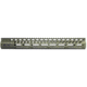 Guntec USA AR-15 15in Ultra Lightweight Thin M-LOK System Free Floating Handguard w/ Monolithic Top Rail, Anodized Green, GT-15MLK-GREEN
