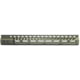 Guntec USA AR-15 15in Ultra Lightweight Thin M-LOK System Free Floating Handguard w/ Monolithic Top Rail, Anodized Green, GT-15MLK-GREEN