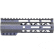 Guntec USA AR-15 7in Air-Lok Series M-LOK Compression Free Floating Handguard w/ Monolithic Top Rail, OD Green, GT-7ALC-G