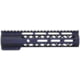 Guntec USA AR-15 9in Air-Lok Series M-LOK Compression Free Floating Handguard w/ Monolithic Top Rail, Anodized Black, GT-9ALC