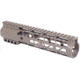 Guntec USA AR-15 9in Air-Lok Series M-LOK Compression Free Floating Handguard w/ Monolithic Top Rail, Flat Dark Earth, GT-9ALC-FDE