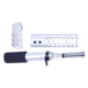 Guntec USA AR-15 Honeycomb Pistol Furniture Set, 7in, Anodized Clear, AR-HCP-SET-CLEAR