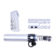 Guntec USA AR-15 Micro Honeycomb Pistol Furniture Set, Anodized Clear, MICRO-HCP-SET-CLEAR
