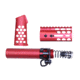Guntec USA AR-15 Micro Honeycomb Pistol Furniture Set, Anodized Red, MICRO-HCP-SET-RED