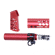 Guntec USA AR-15 Micro Honeycomb Pistol Furniture Set, Anodized Red, MICRO-HCP-SET-RED