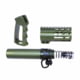 Guntec USA AR-15 Micro Pistol Furniture Set, Anodized Green, MICRO-P-SET-GREEN